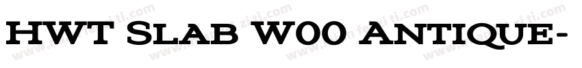 HWT Slab W00 Antique字体转换